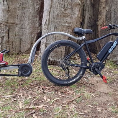 E-Bike tandem single wheel trailer